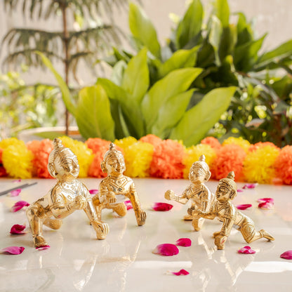 Pure Brass Handmade Laddu Gopal ji