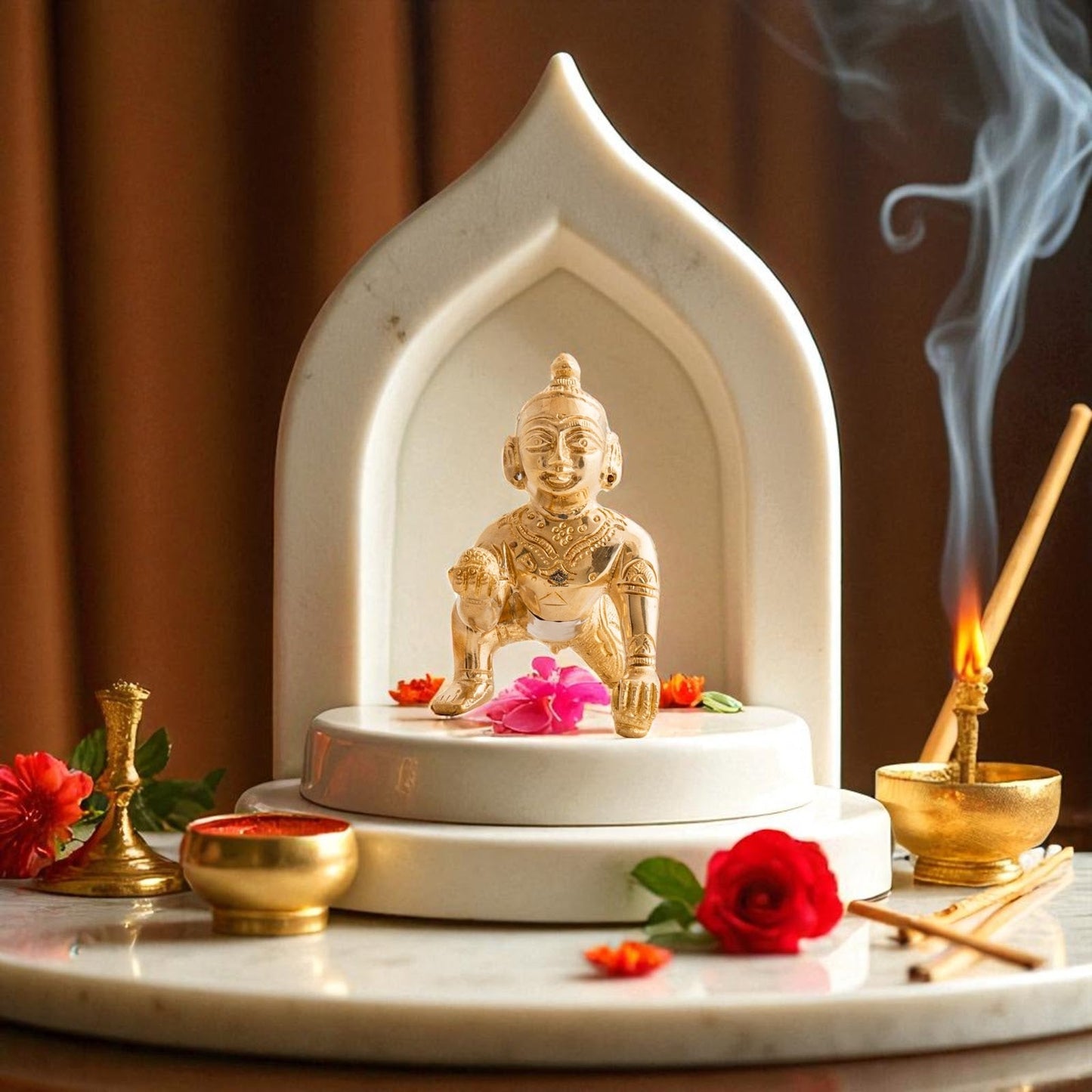 Pure Brass Handmade Laddu Gopal ji