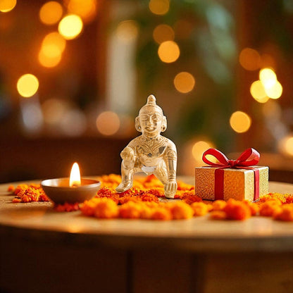 Pure Brass Handmade Laddu Gopal ji