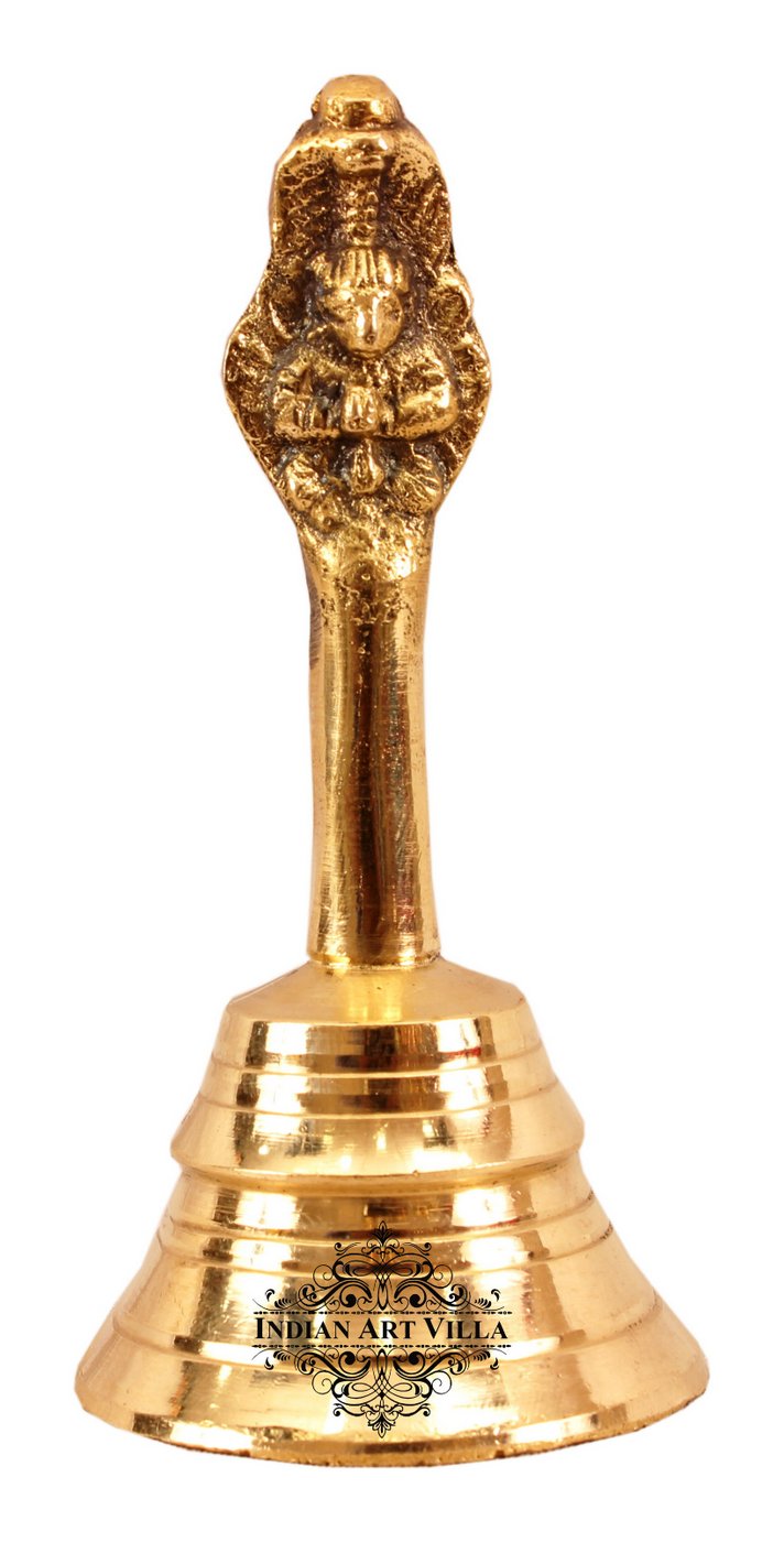 Pure Brass Sheshnag Design Pooja Bell, Spritiual & Pooja Purpose
