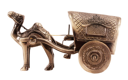 Brass Black Polished Camel Cart