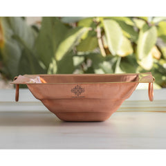 Pure Copper Hawan Kund With Handle On Both Side, For Yagya, Hawan & Poojan Purpose