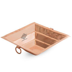 Pure Copper Hawan Kund With Handle On Both Side, For Yagya, Hawan & Poojan Purpose