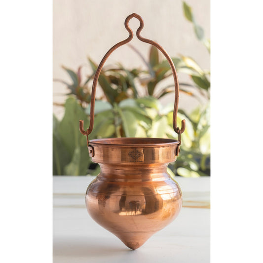 Pure Copper Shiv Ji Jal Dhara Container, Shivling Abhishekam, Temple Home