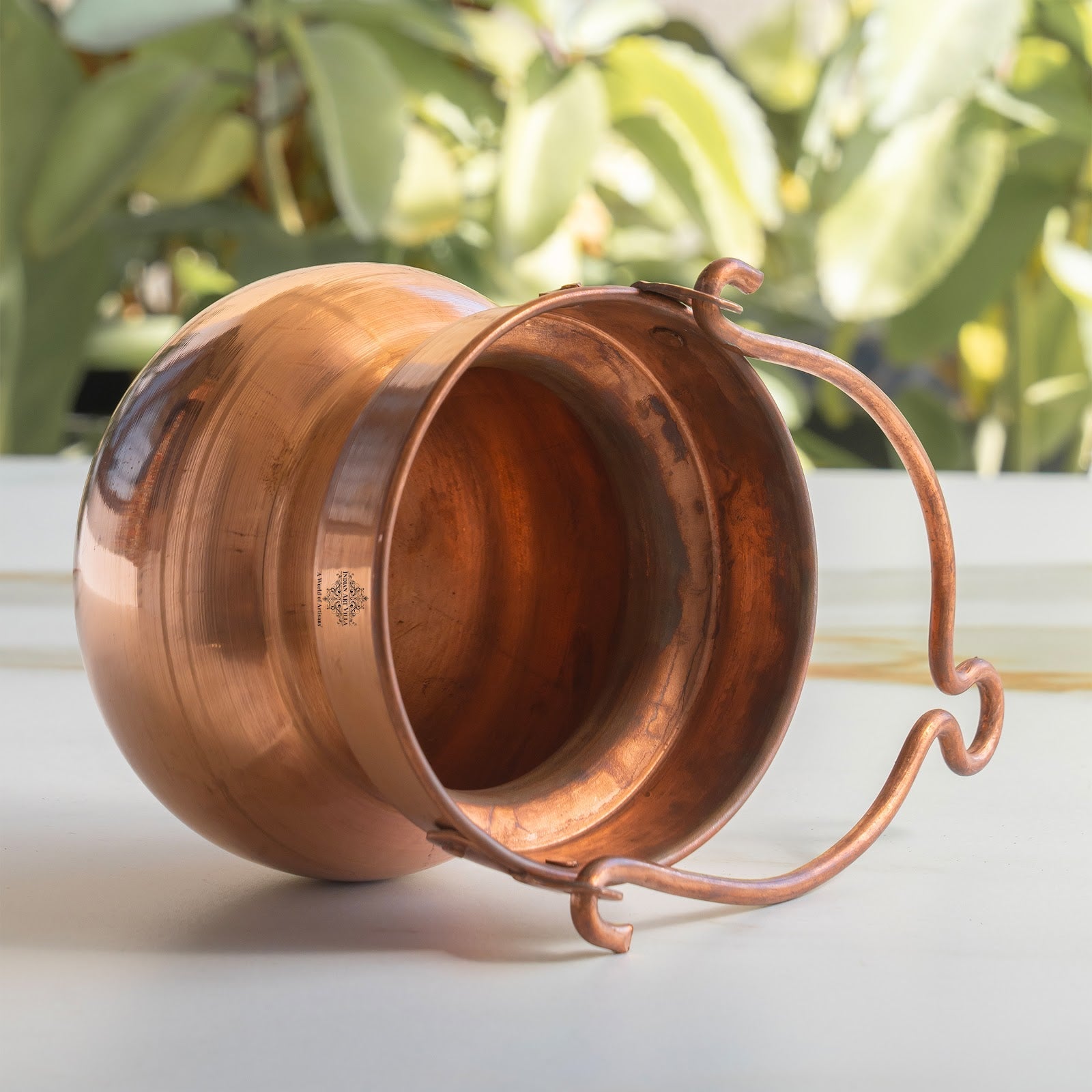 Pure Copper Shiv Ji Jal Dhara Container, Shivling Abhishekam, Temple Home