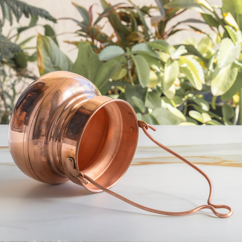 Pure Copper Shiv Ji Jal Dhara Container, Shivling Abhishekam, Temple Home