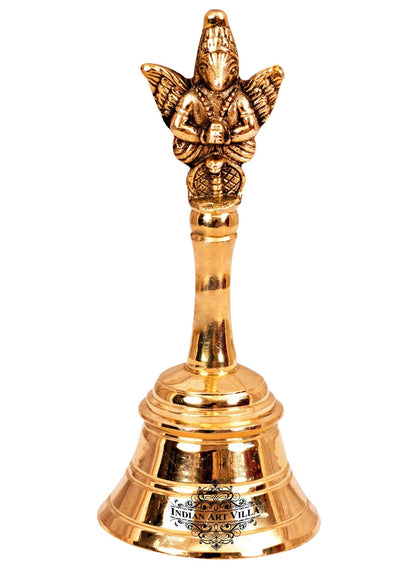 Shri Garuda Design Brass Pooja Ghanti Bell, Poojan Temple , Religious and Spiritual Item