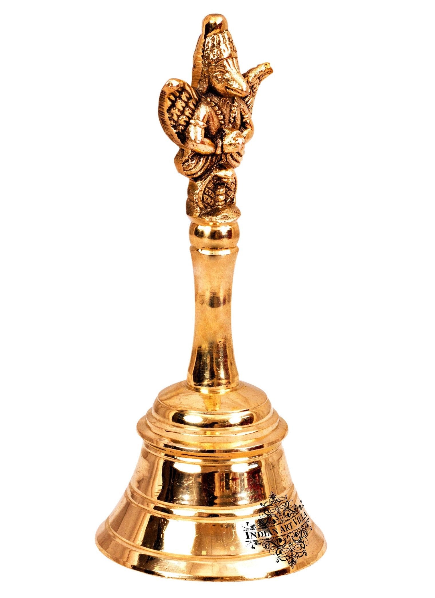 Shri Garuda Design Brass Pooja Ghanti Bell, Poojan Temple , Religious and Spiritual Item