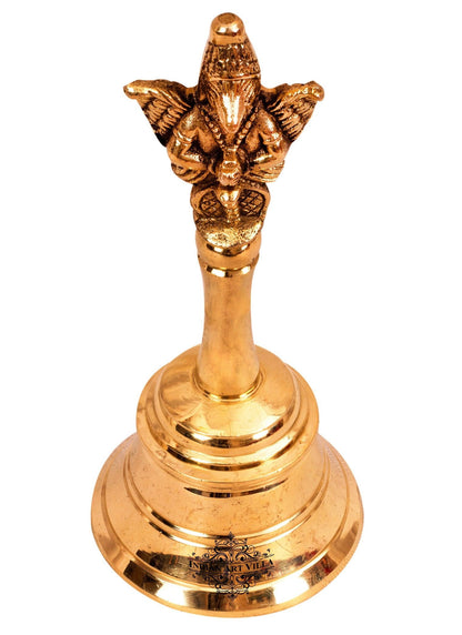Shri Garuda Design Brass Pooja Ghanti Bell, Poojan Temple , Religious and Spiritual Item