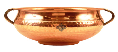 Pure Copper Hammered Design Urli/Decorative Bowl/Decorative Platter, Home Décor & Festive Item