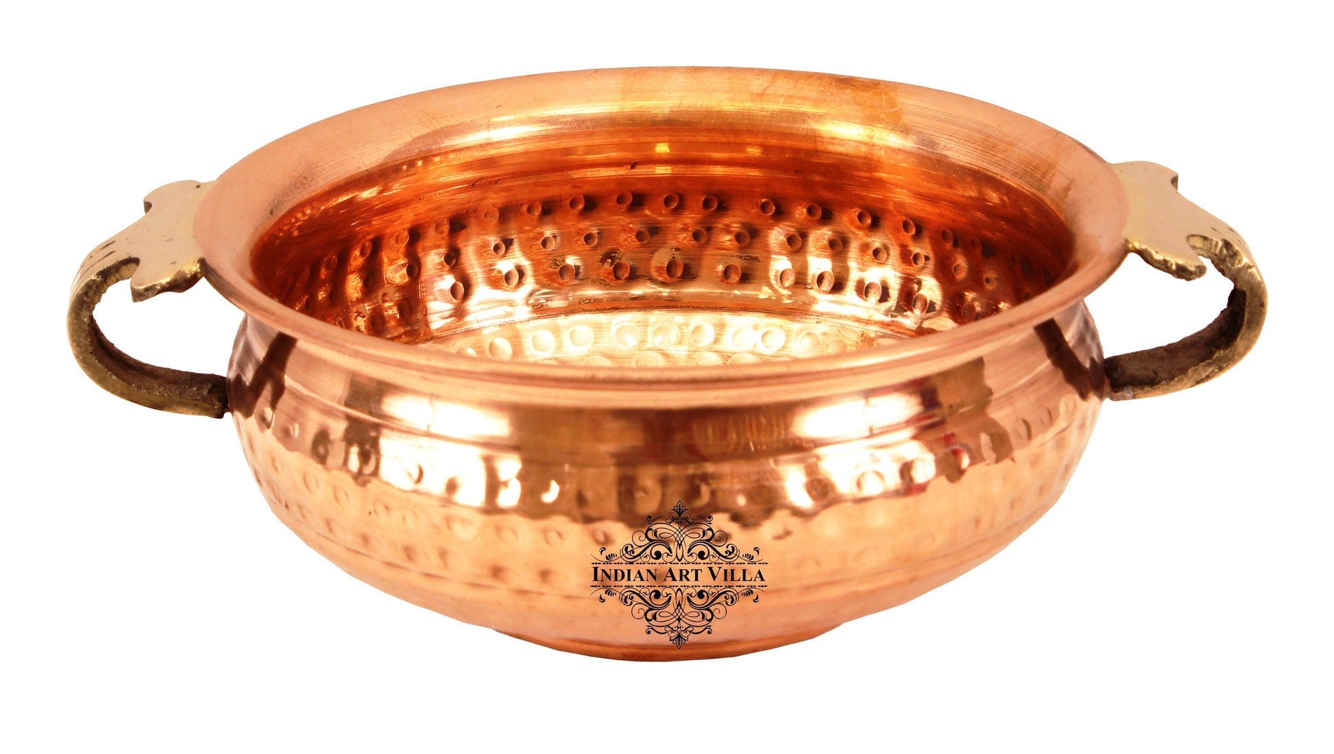 Pure Copper Hammered Design Urli/Decorative Bowl/Decorative Platter, Home Décor & Festive Item