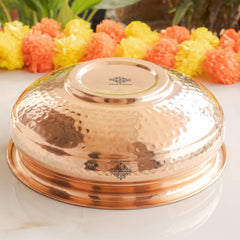 Pure Copper Urli with Hammered Design- Home Decor 25 cm