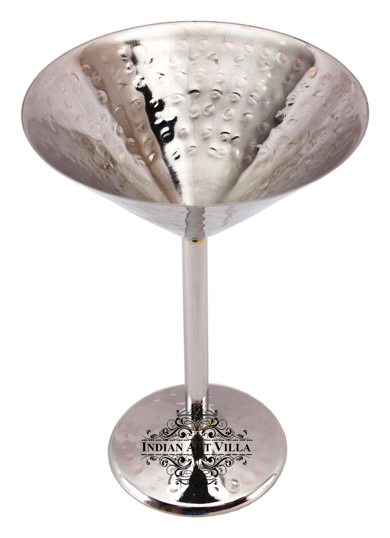 Pure Steel Hammered Design Champagne Cocktail Glass 250 ML
