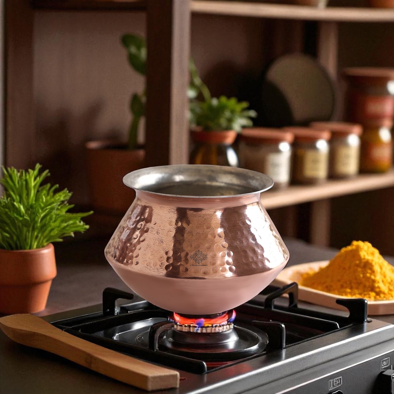 Copper Handi / Degchi With Inside Tin Lining, Cookware & Serveware