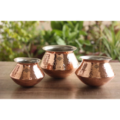 Copper Handi / Degchi With Inside Tin Lining, Cookware & Serveware