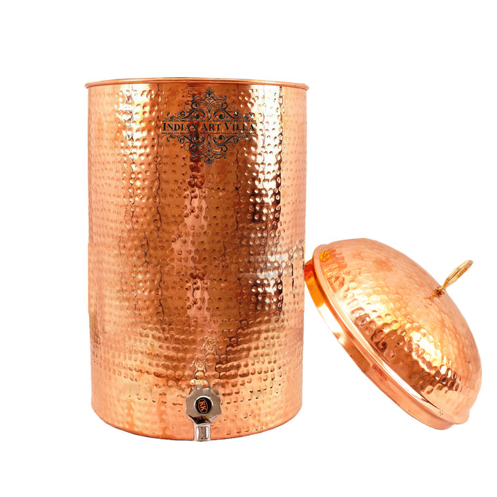 Copper Hammerd Design Joint Free Leak Proof Water Pot