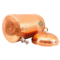 Copper Hammerd Design Joint Free Leak Proof Water Pot