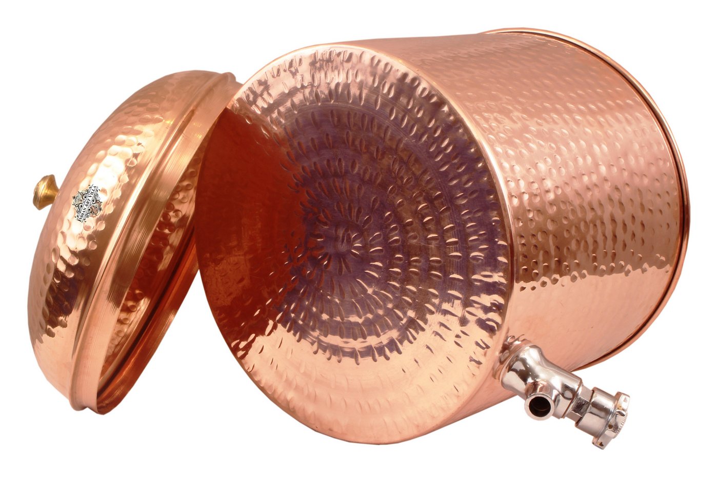 Copper Hammerd Design Joint Free Leak Proof Water Pot