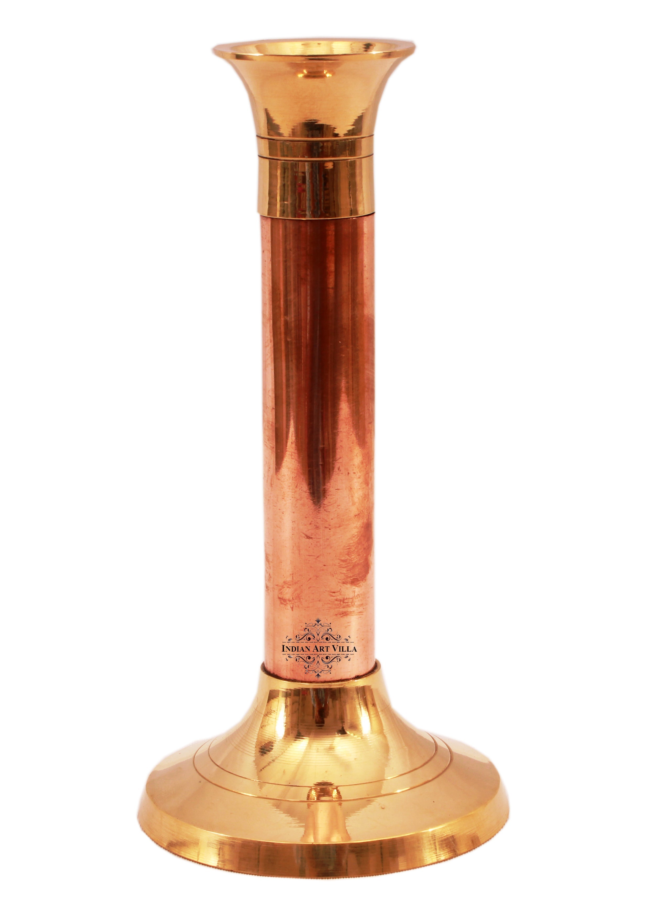 Copper Brass Candle Stand Holder - Home Hotel Restaurant Decorative Gift Item