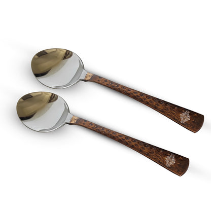 Steel Copper Baby Spoon, Flatware, Tableware Home Hotel Restaurant