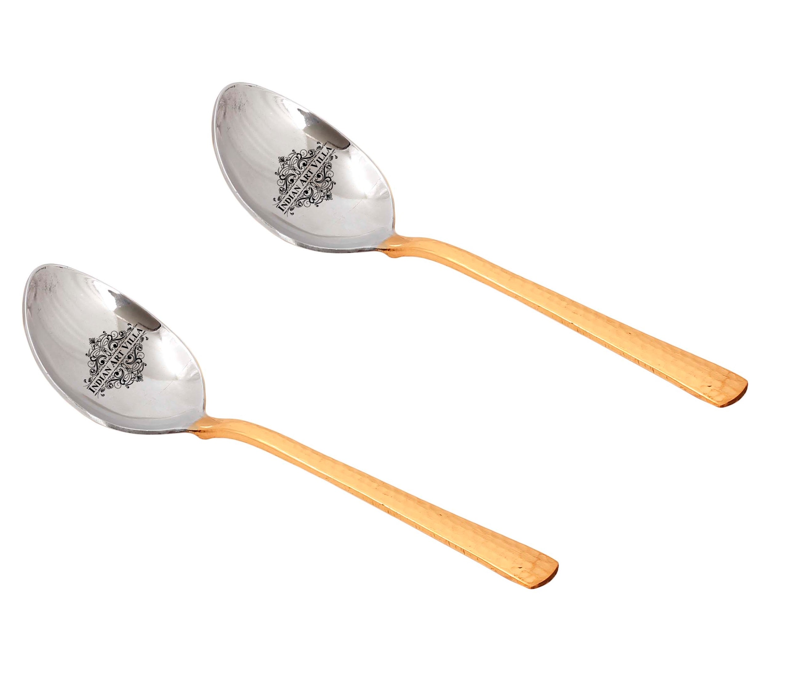 Pure Steel Copper Hammered Spoon 18 CM Length