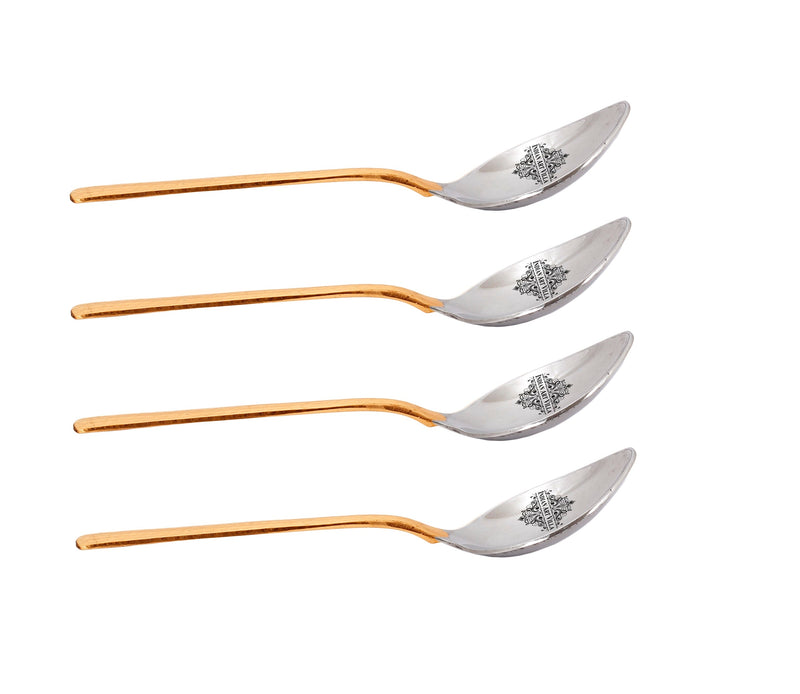 Pure Steel Copper Hammered Spoon 18 CM Length