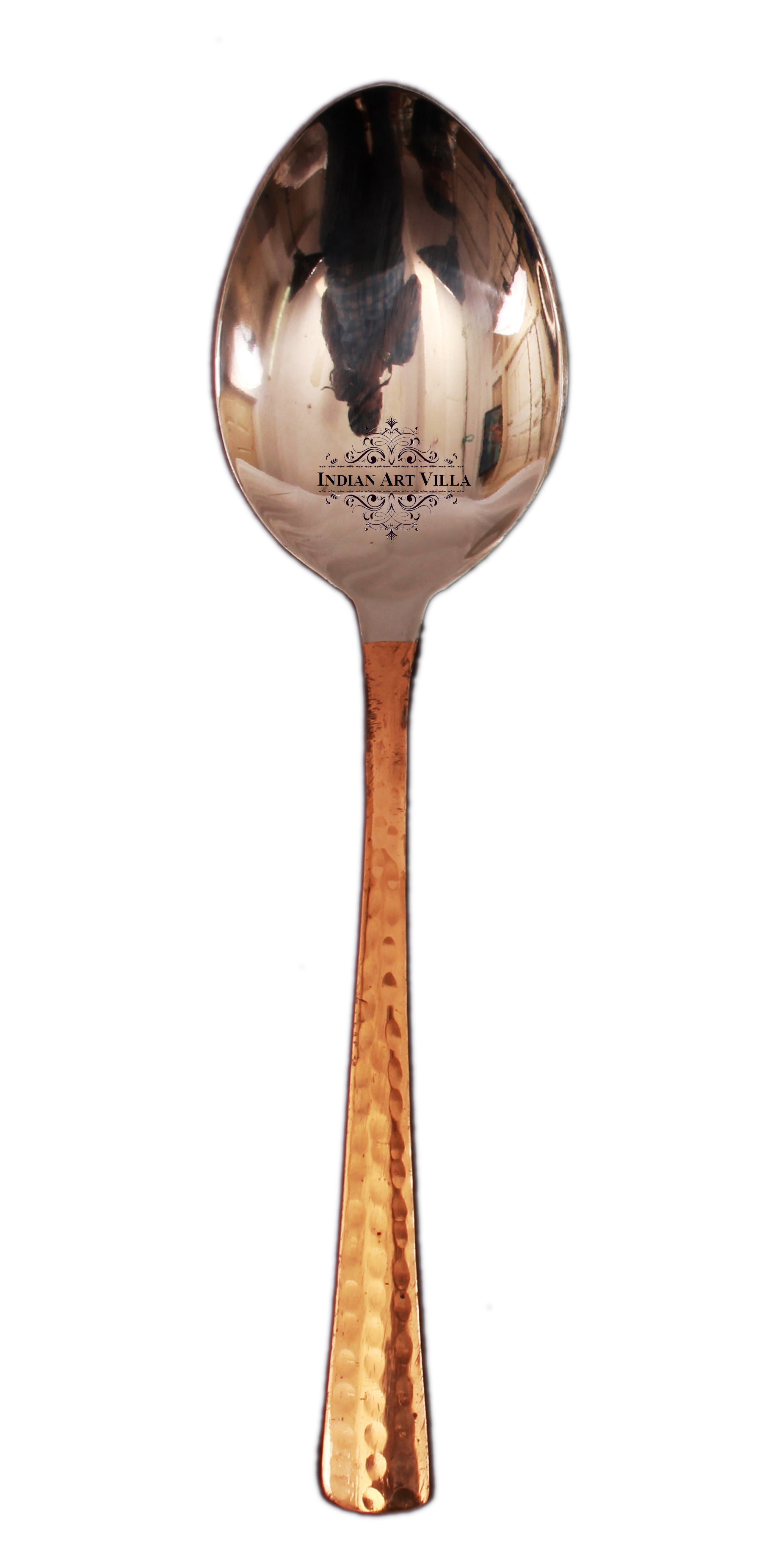 Pure Steel Copper Hammered Spoon 18 CM Length