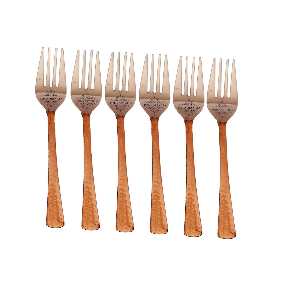 Steel Copper Desert Fork- Hammered Design