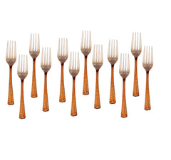 Steel Copper Table Fork, Flatware, Tableware Home Hotel Restaurant, Length 20cm