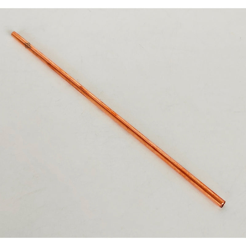 Pure Copper Set of 6 Plain Design Straight Solid Straw