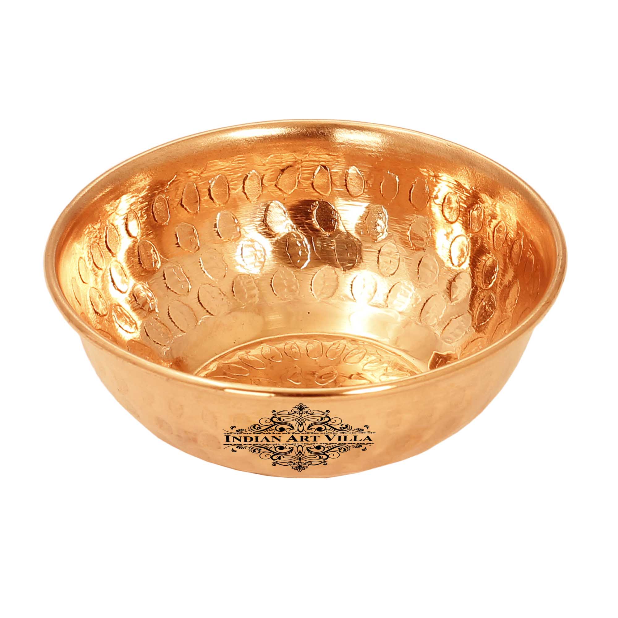 Pure Copper Hammered Designer Bowl, Katori, Dinnerware