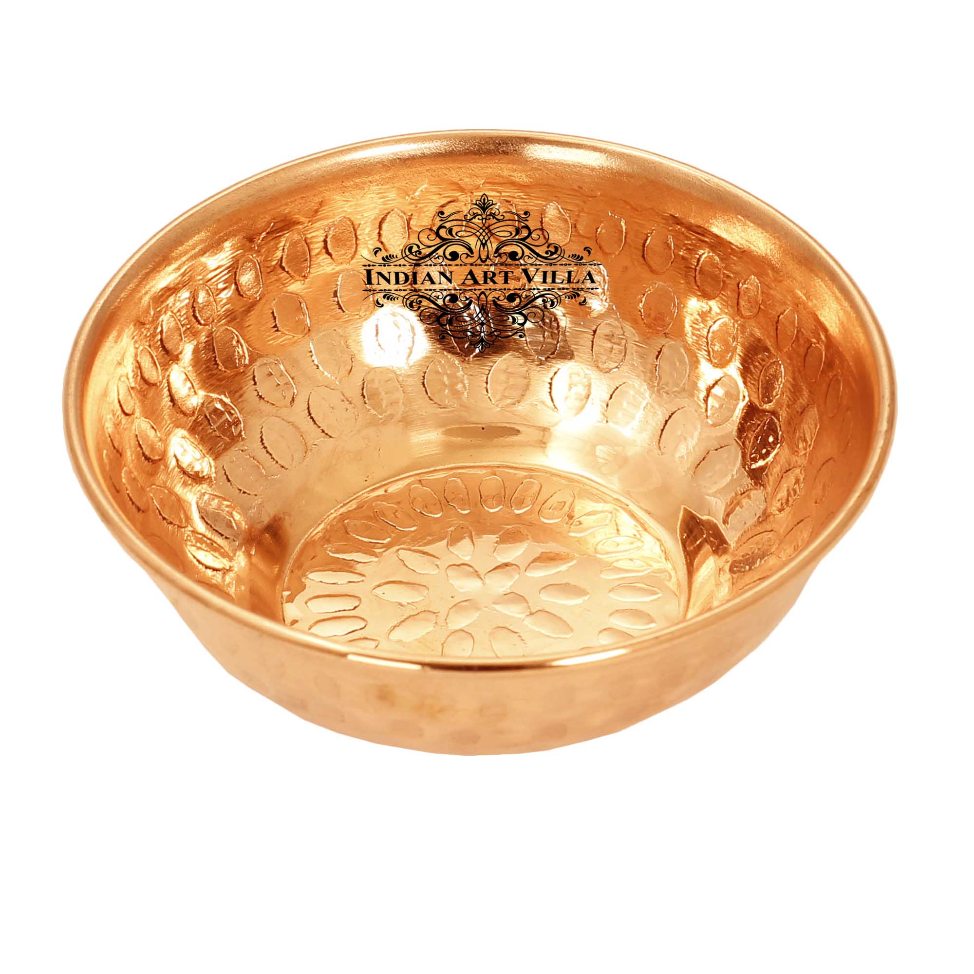 Pure Copper Hammered Designer Bowl, Katori, Dinnerware