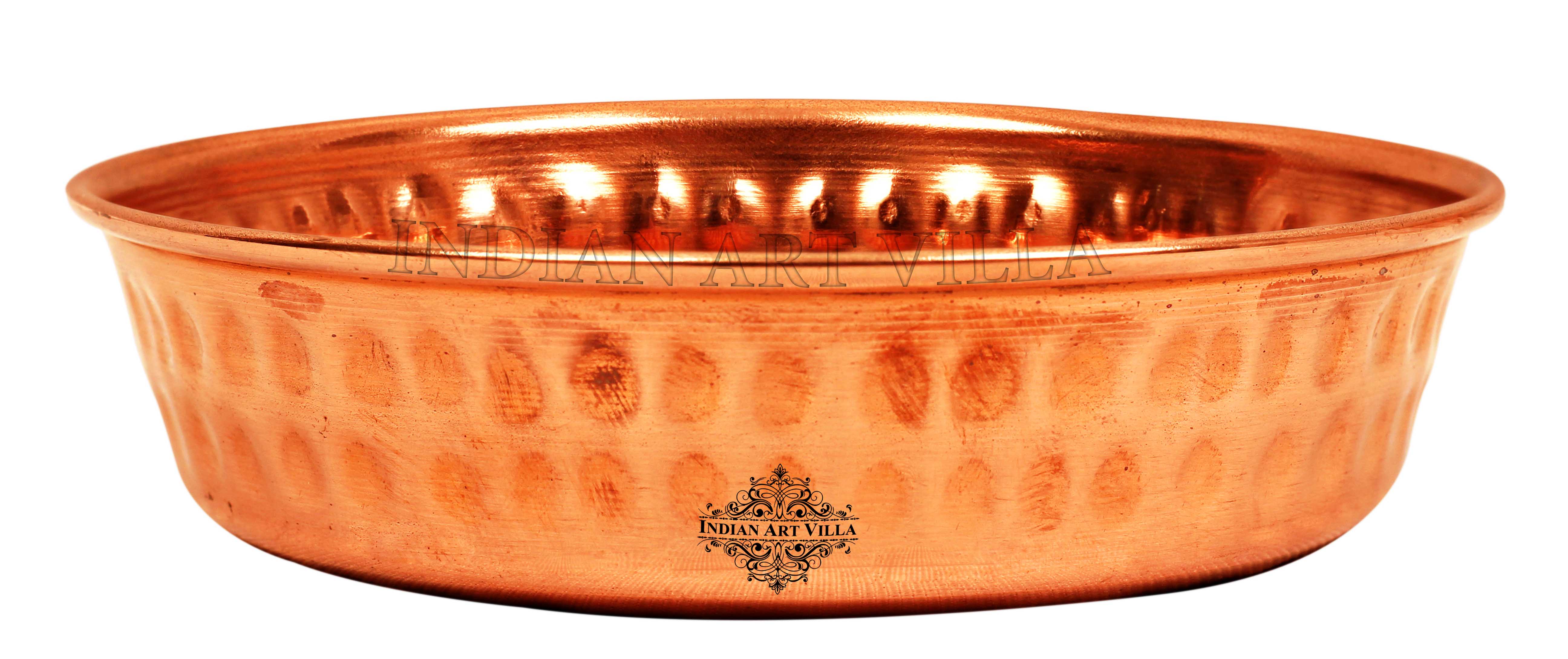 Hammered Copper Rice Plate, Serveware & Dinnerware Home Restaurant