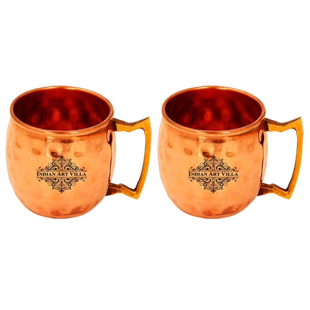 Copper Shot Mug, Hammered Design, Cup Serving Drinking Vodka Taquila Shots, 50 ML