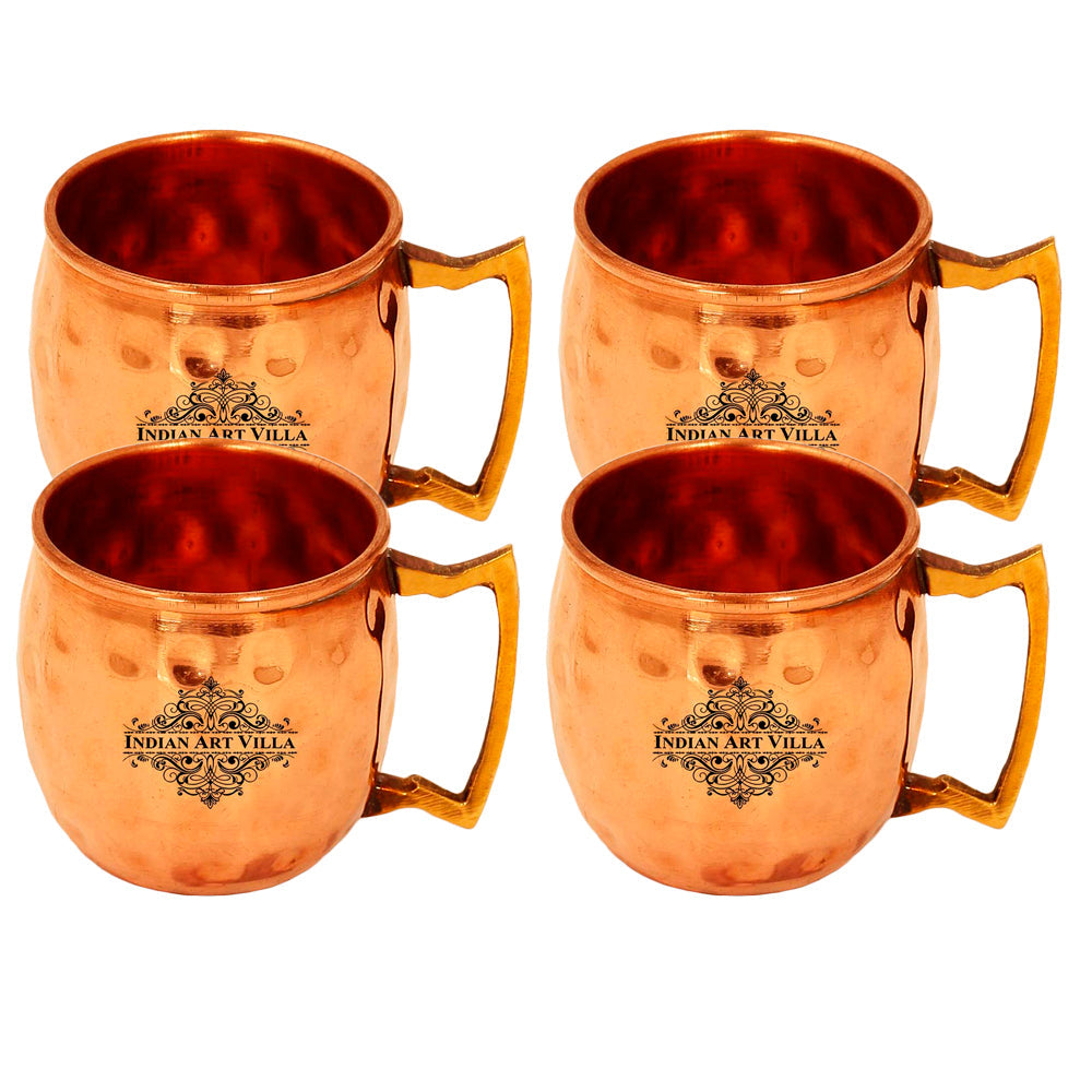 Copper Shot Mug, Hammered Design, Cup Serving Drinking Vodka Taquila Shots, 50 ML