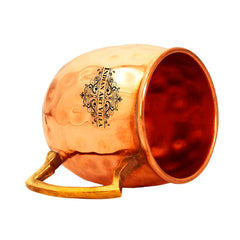 Copper Shot Mug, Hammered Design, Cup Serving Drinking Vodka Taquila Shots, 50 ML