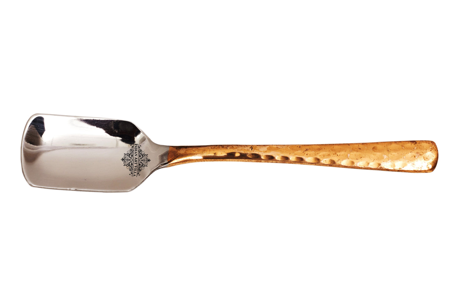 Steel Copper Ice Cream Dessert Spoon Serveware Tableware Home Hotel Restaurants