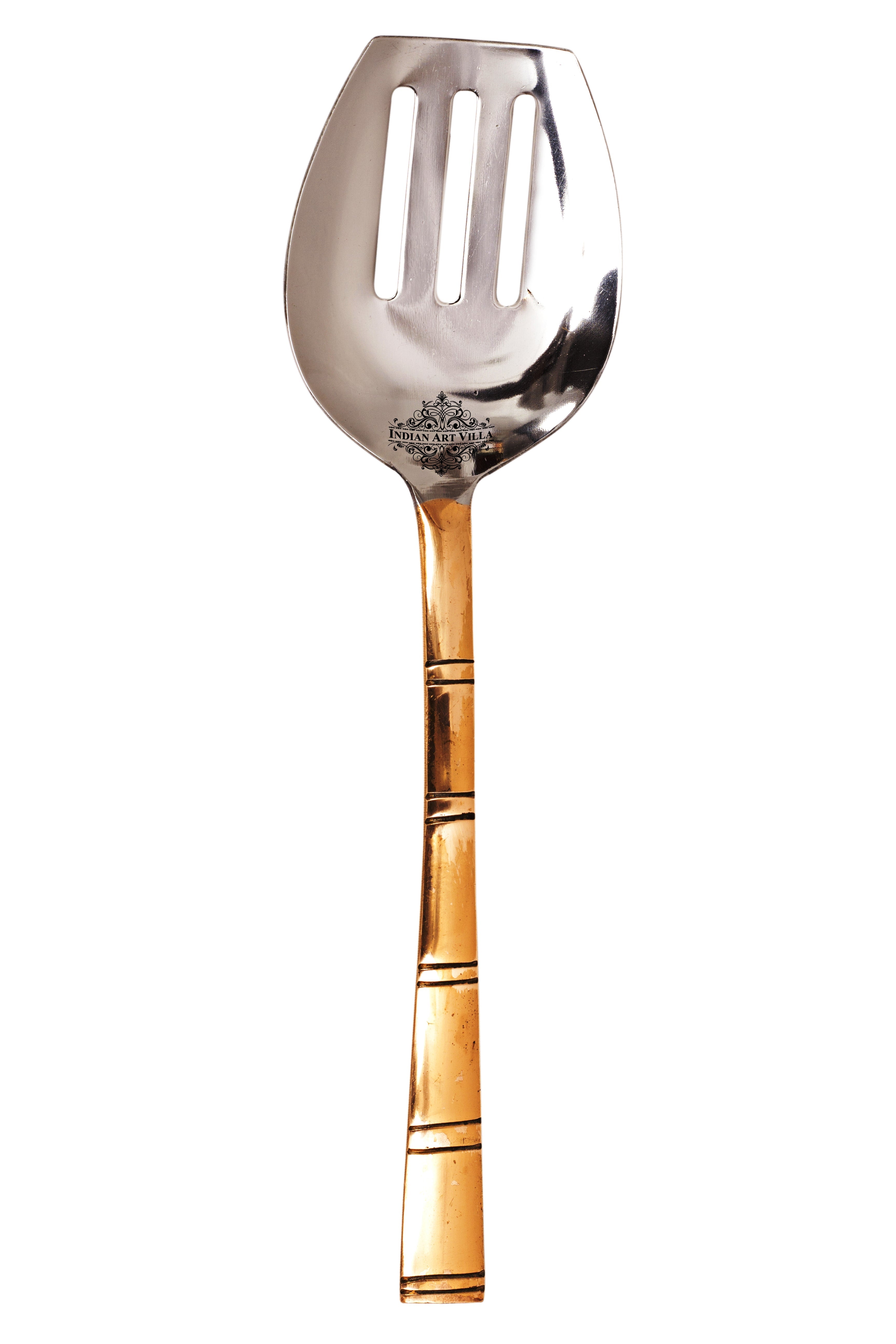 Pure Steel Copper Handmade Spatula Turner Spoon