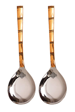 Pure Steel Copper Handmade Serving Spoons