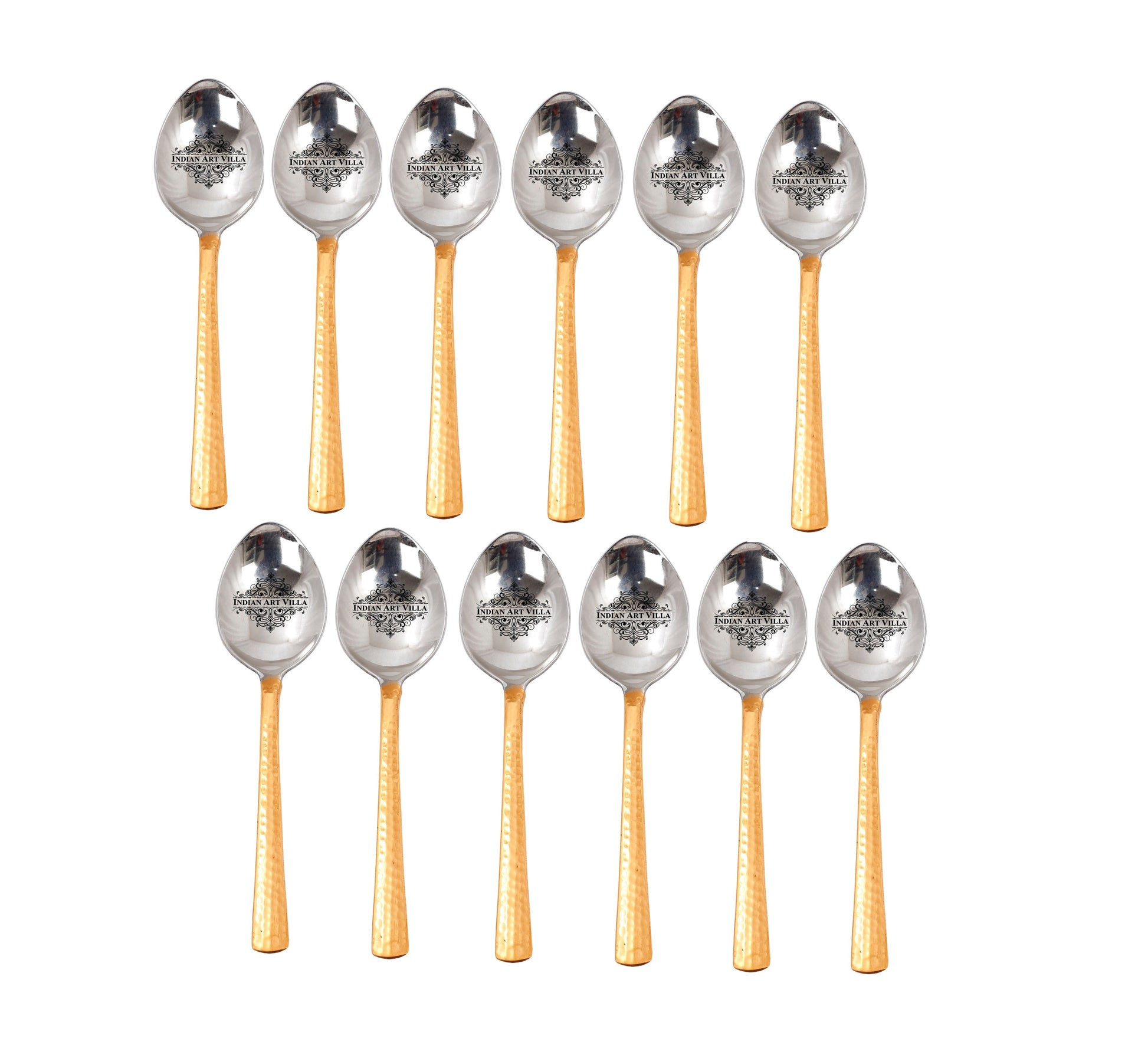 Steel Copper Table Spoon, Flatware, Tableware Home Hotel Restaurant, Length 20.32 cm