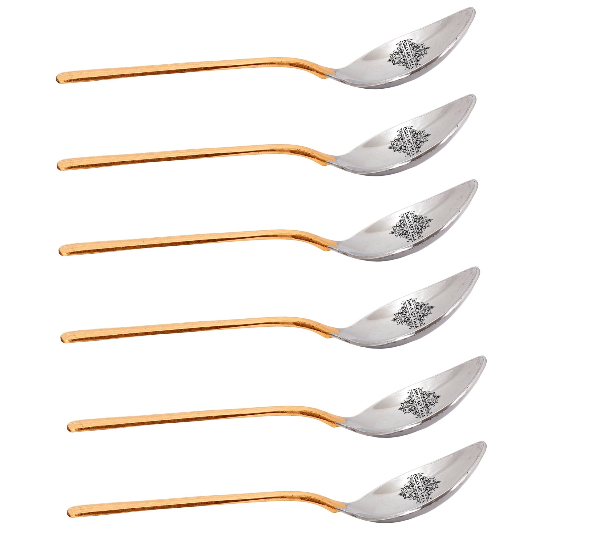 Steel Copper Table Spoon, Flatware, Tableware Home Hotel Restaurant, Length 20.32 cm