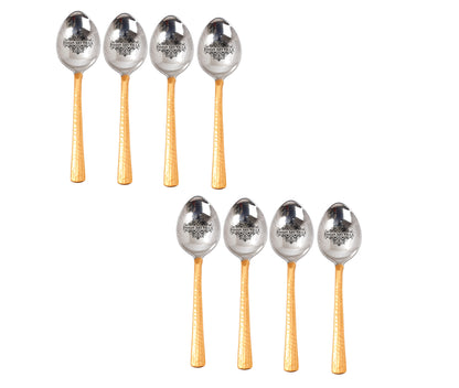 Steel Copper Table Spoon, Flatware, Tableware Home Hotel Restaurant, Length 20.32 cm