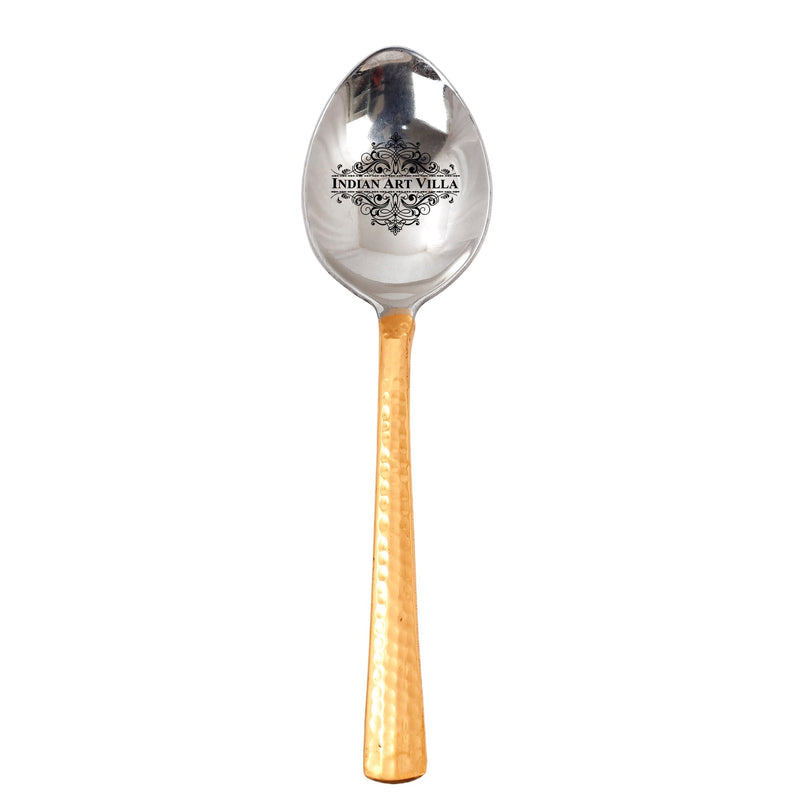 Steel Copper Table Spoon, Flatware, Tableware Home Hotel Restaurant, Length 20.32 cm