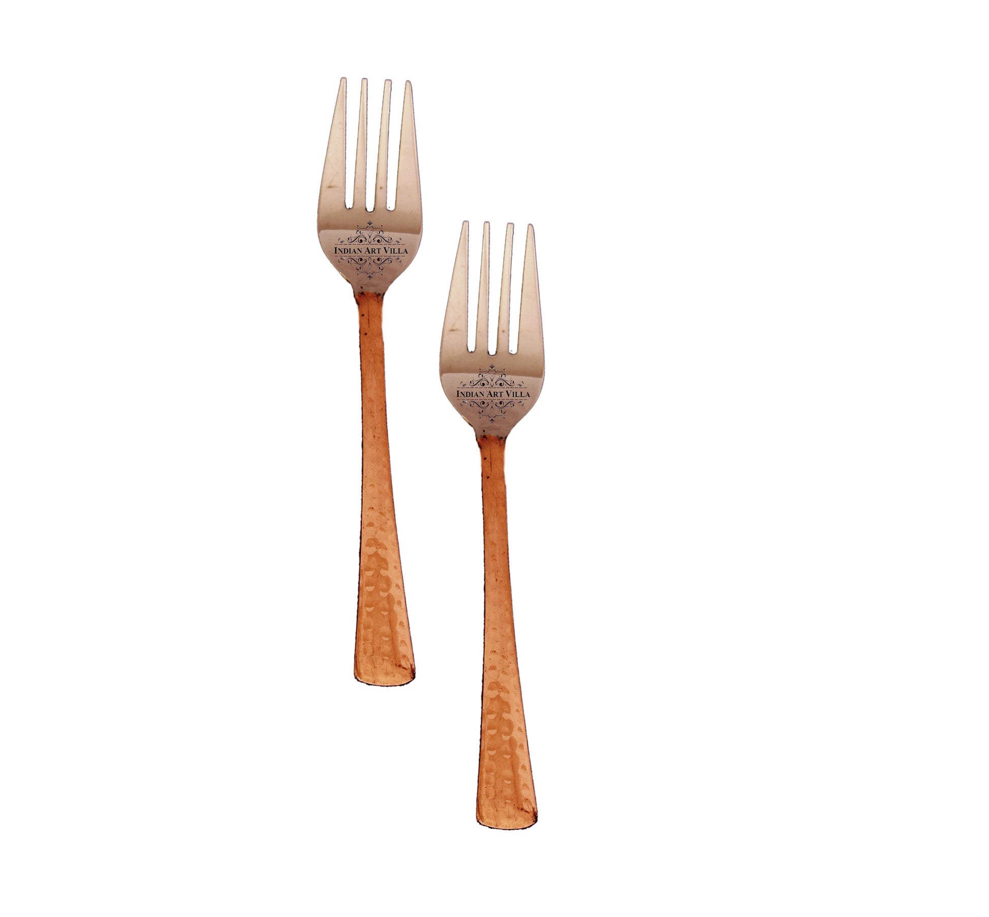 Steel Copper Baby Fork, Flatware, Tableware Home Hotel Restaurant, Length 15.49 cm