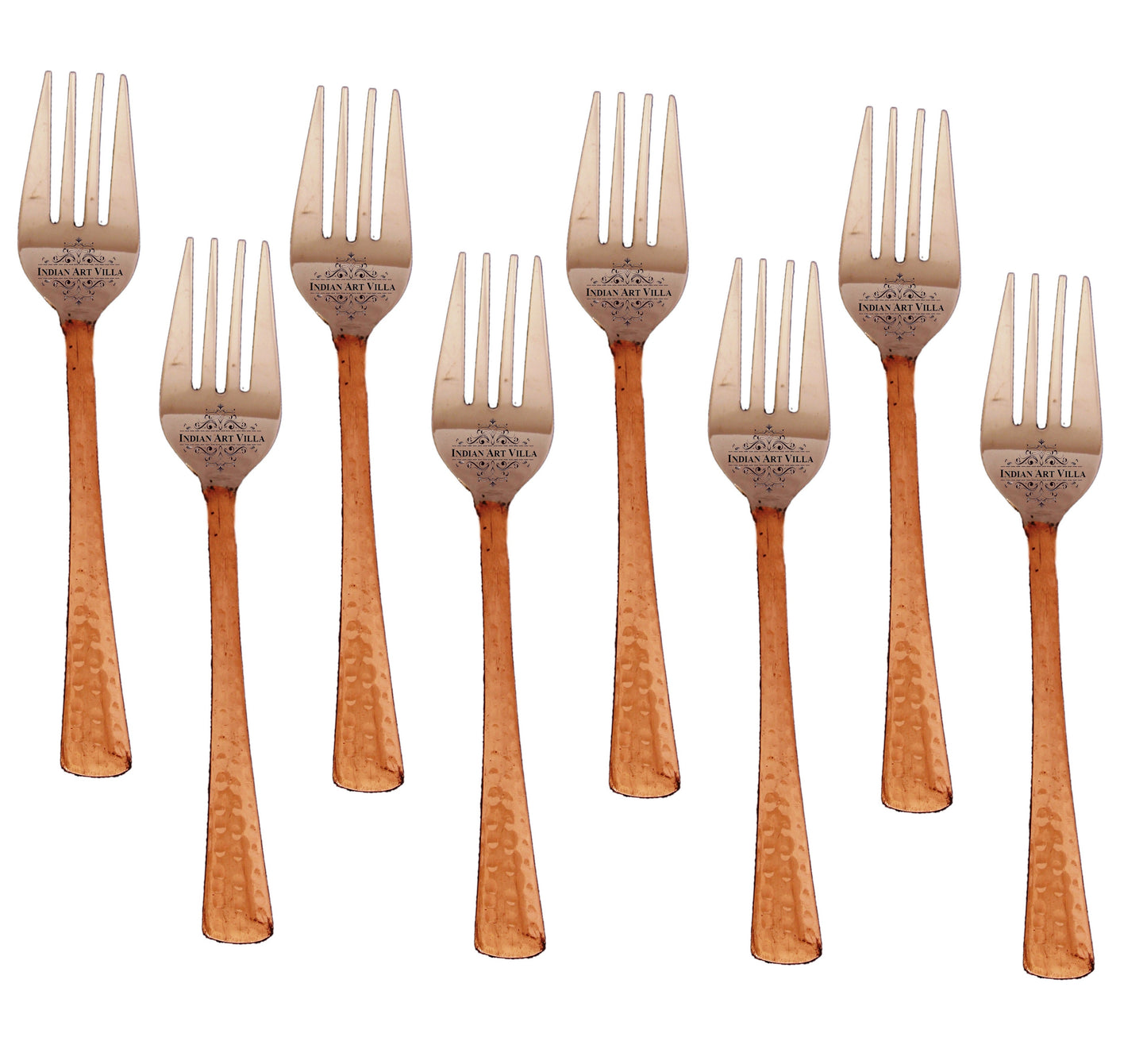 Steel Copper Baby Fork, Flatware, Tableware Home Hotel Restaurant, Length 15.49 cm