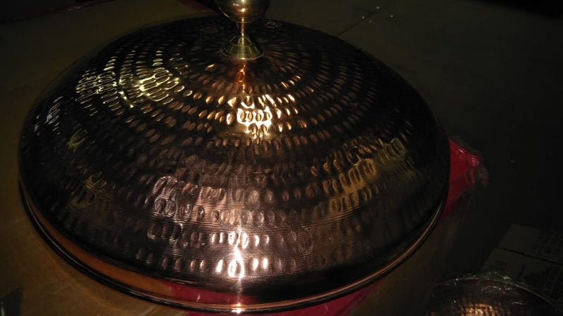 Hammered Copper Lid, Covering Handi