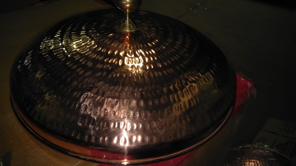 Hammered Copper Lid, Covering Handi