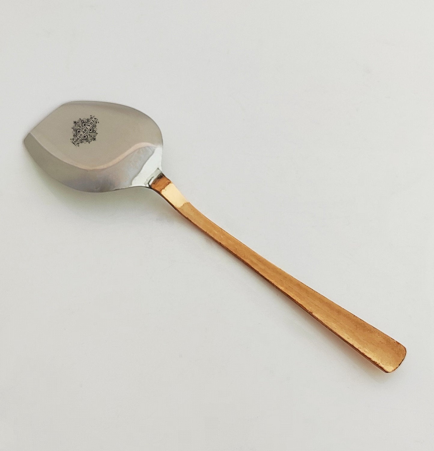 Pure Steel Copper Hammered Spatula Turner Spoon | Home & Kitchen Cooking Utensil | Tableware | Serveware | 26.67 cm