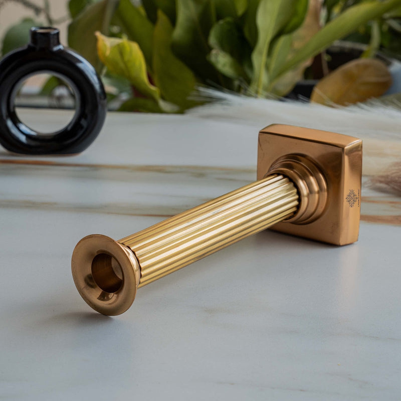 Copper Pillar Candle Stand - Elegant Décor Piece For Home & Restaurant