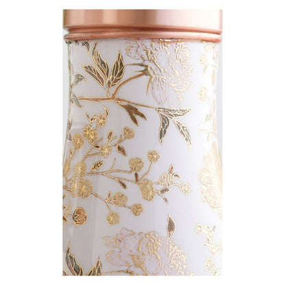 Pure Copper Gold Print Luxury Design Bedroom Bottle,  Home Décor, Marble Finish, 950 ml